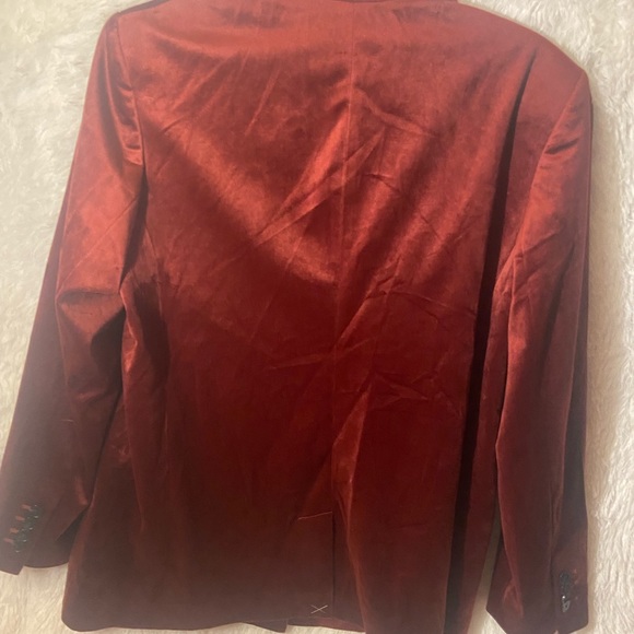 EXPRESS Double Breasted Velvet Blazer - Picture 8 of 8